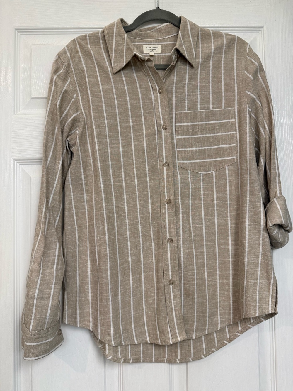 Gentle Fawn Taupe Stripe Shirt